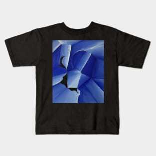 Blue Crumpled paper Kids T-Shirt